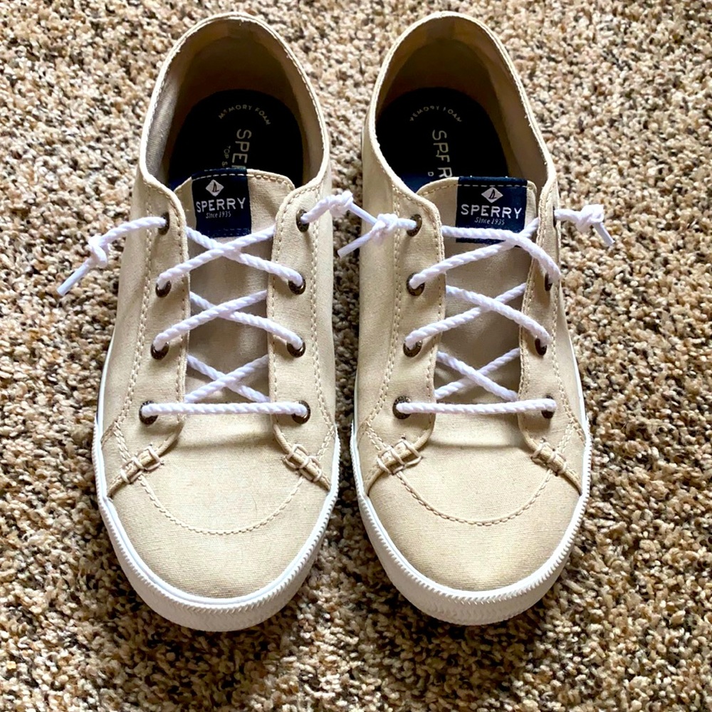 SPERRY Brand tan size 9.